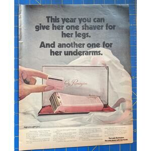 Vintage Print Ad 1972 Lady Remington Shaver